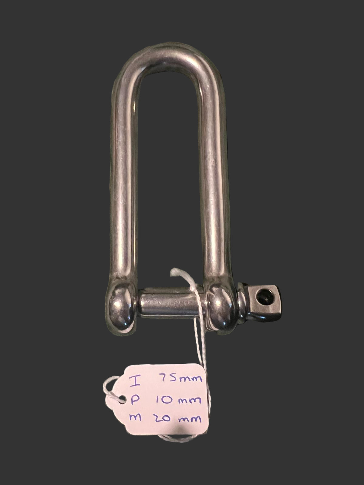 316 Marine Grade Stainless Steel Long Dee Shackle