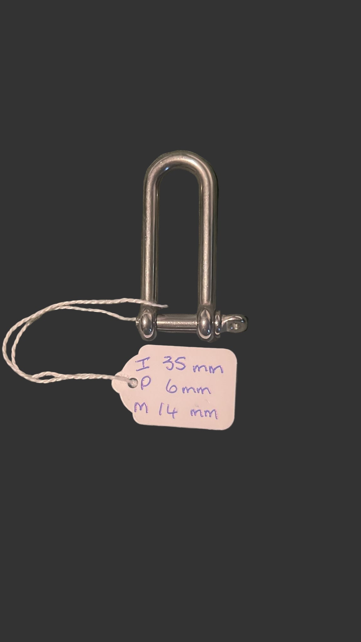 316 Marine Grade Stainless Steel Long Dee Shackle