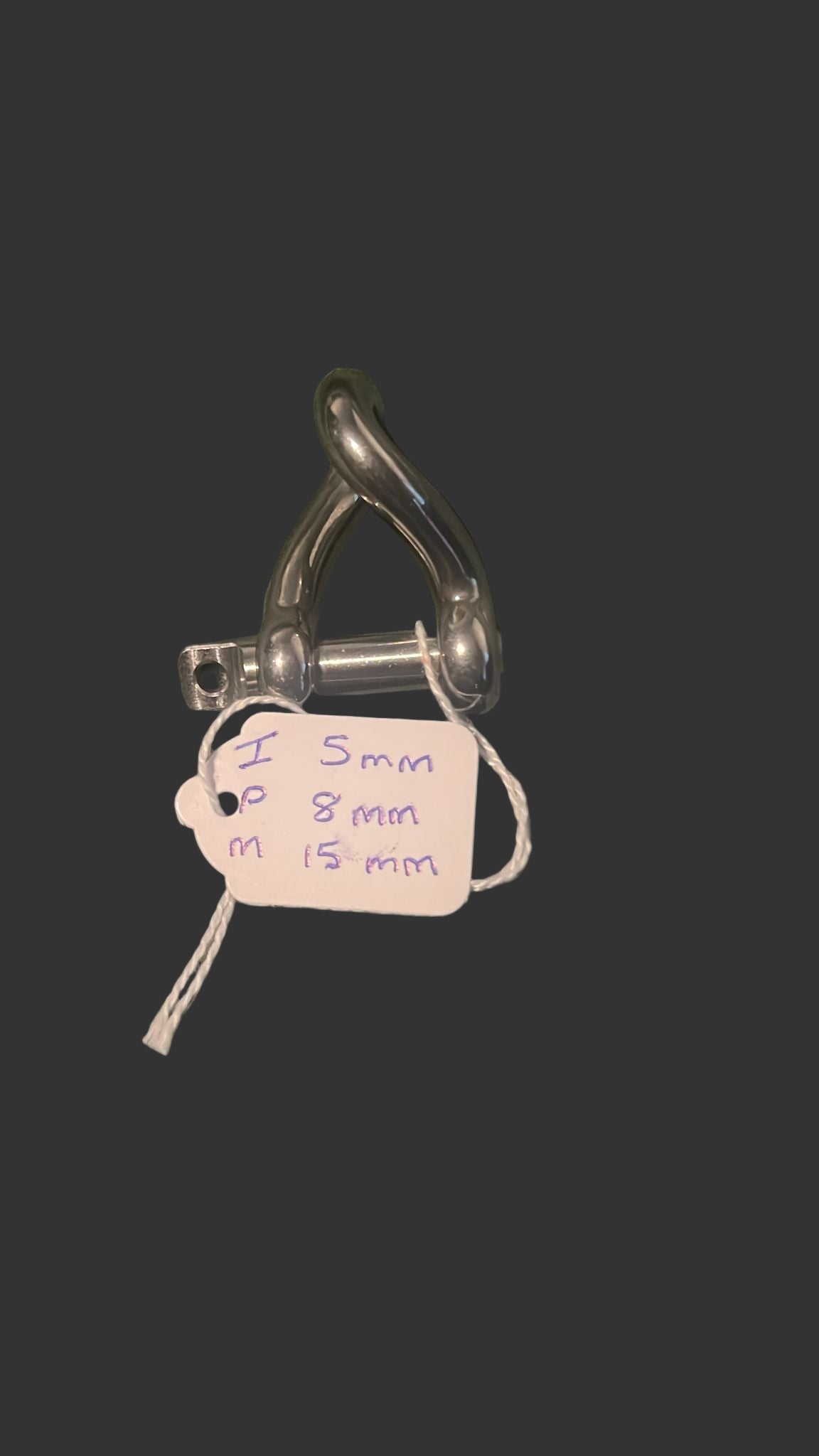 Stainless Steel Twisted Dee Shackle