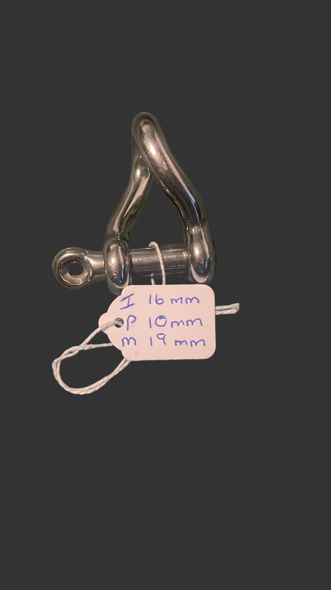 Stainless Steel Twisted Dee Shackle