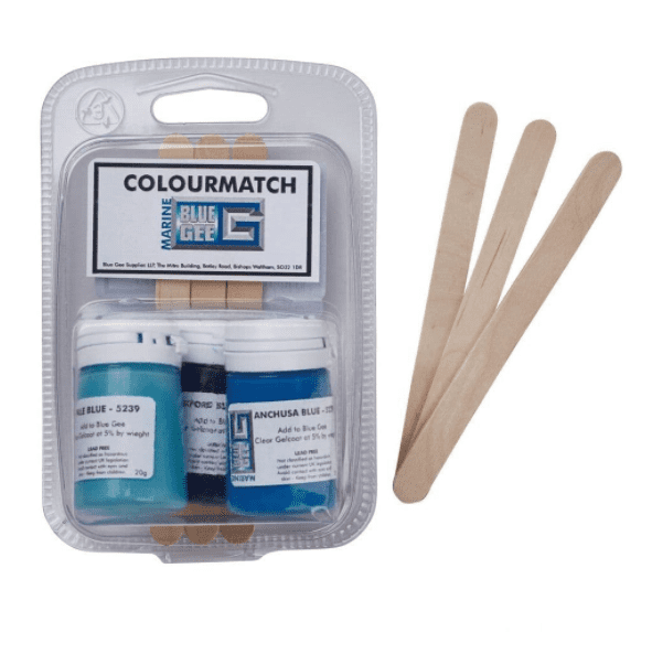 Blue Gee 20g Gelcoat Colourmatch Pigments - 3 Pack