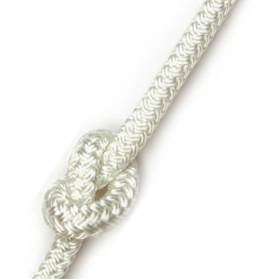 Kingfisher Braid on BraidBraided Polyester Solid White Cruising Rope