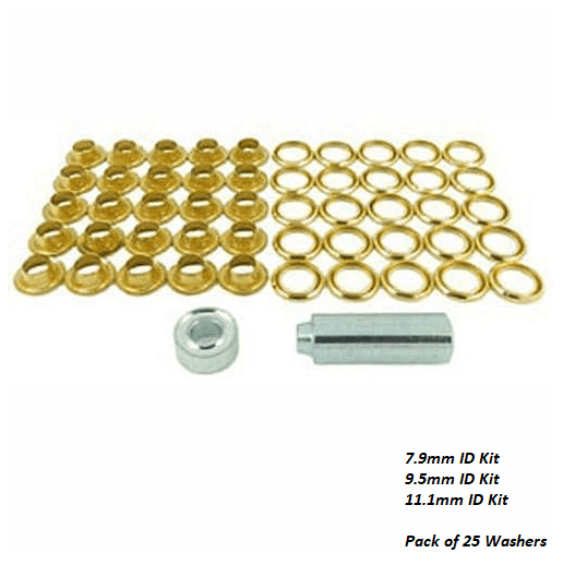 Aquafax Brass Eyelet Kit with Stamper Tool