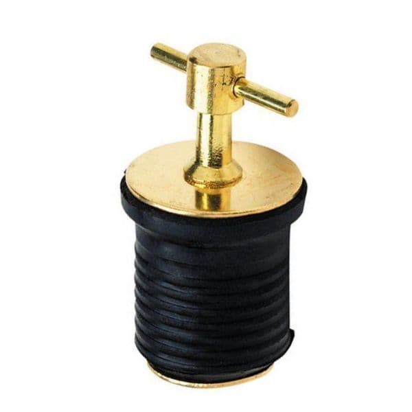 Cquip Brass Screw TopTurntight Drain Plug 25mm