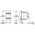 Contura Switch SPDT Black - (ON)-OFF-ON