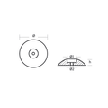 Standard disc anodes Disc anode Ø 50