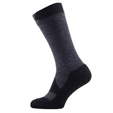 Sealskinz Walking Thin Mid Length Socks Grey