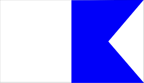 Nautical Signal Flag Alpha - Divers Down