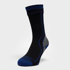 Sealskinz Thick Mid Length Socks Black/Grey