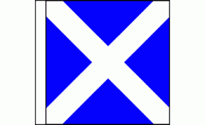 Meridian Zero Nautical Signal Flag M - My vessel is stopped and making no way through the water