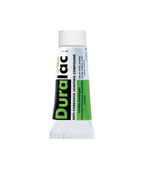 Duralac Green Anti-Corrosive Jointing Compound in a 115ml tube.