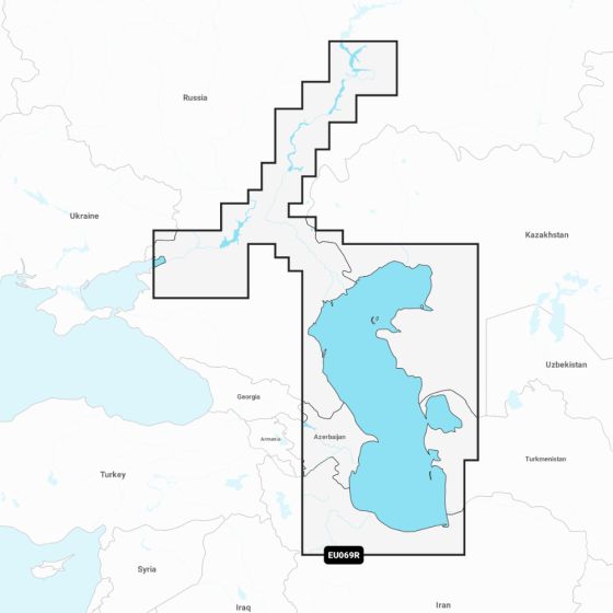 Navionics+ Chart: EU069R - Caspian Sea & Lower Volga River