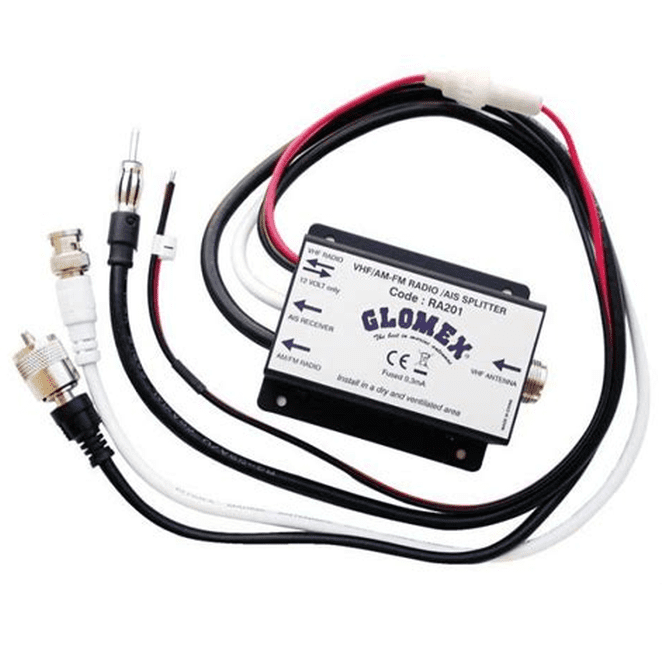 Glomex RA201 VHF/AM-FM RadioAIS Splitter Box