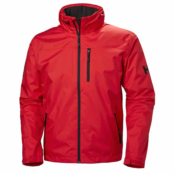Helly Hansen Crew Hooded Mid Layer Jacket Red