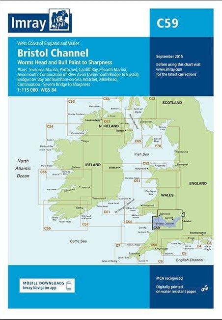 Imray C59 Bristol Channel - Worms Head and Bull Point to Sharpness