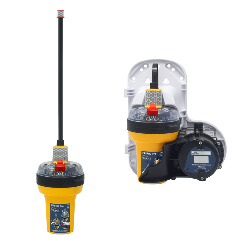 Ocean Signal Emergency Position Indicating Radio Beacon EPIRB3 Pro, with housing