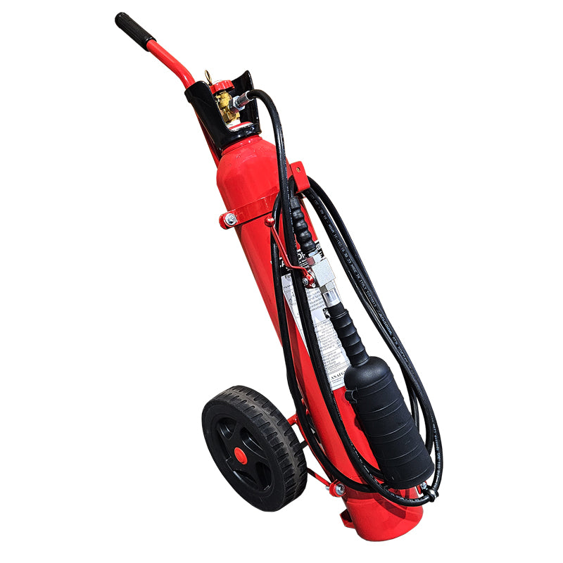 Fire Extinguisher Wheeled, CO2, 10kg, w/Hose,