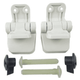 Jabsco Toilet Seat Hinge Set for Regular Wood Assembly (29098-2000)