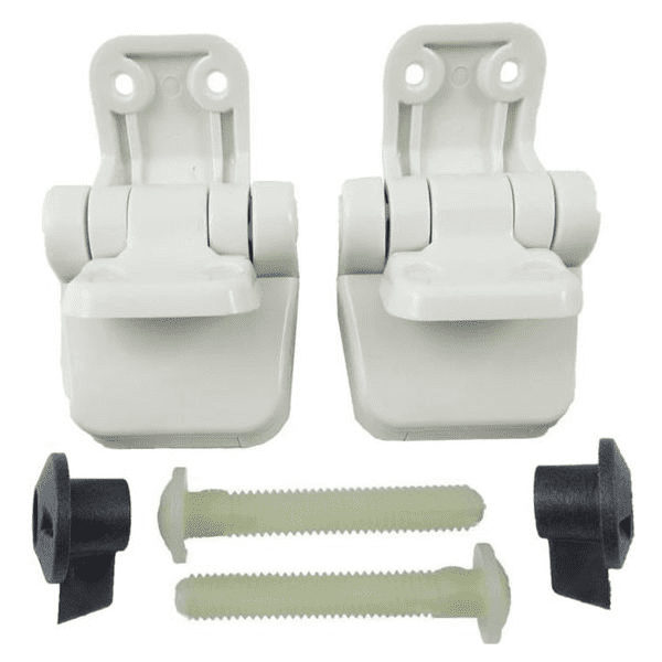 Jabsco Toilet Seat Hinge Set for Regular Wood Assembly (29098-2000)