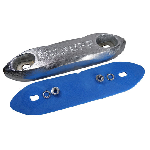 MG Duff ZD78B Straight Zinc Hull Anode for Salt Waters (4.0kg / Bolt)