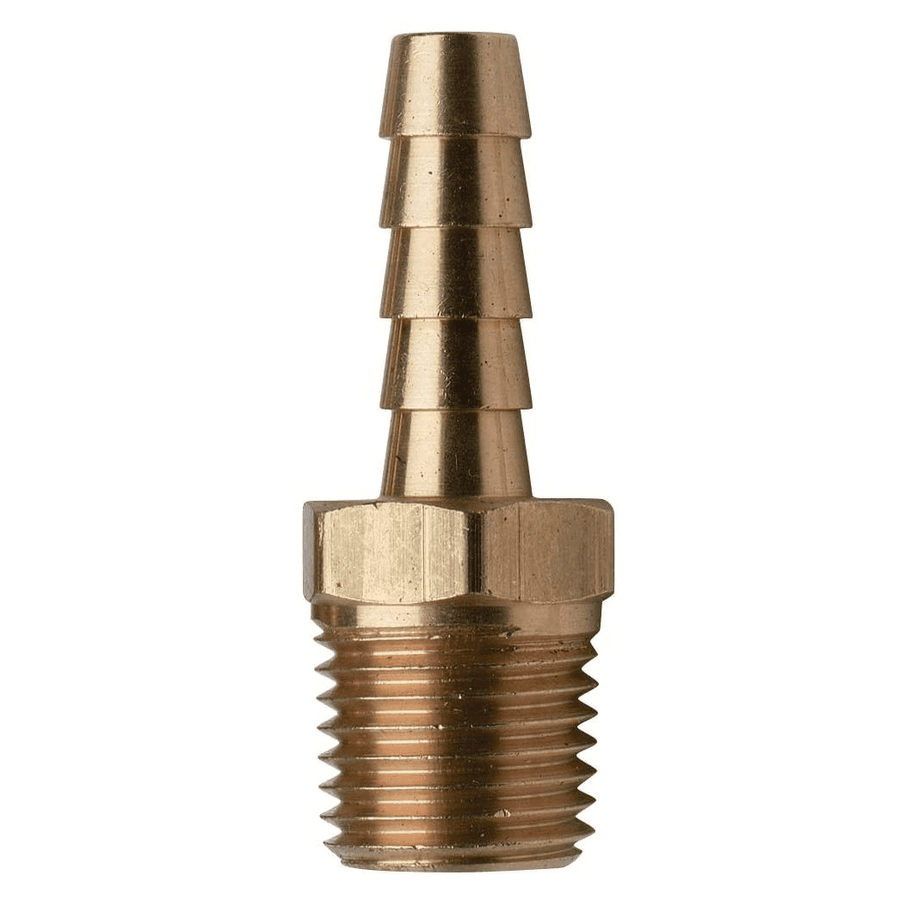Moeller Moeller 1/4" NPT x 3/8" Brass Barb Hose Tail for Fuel Valve