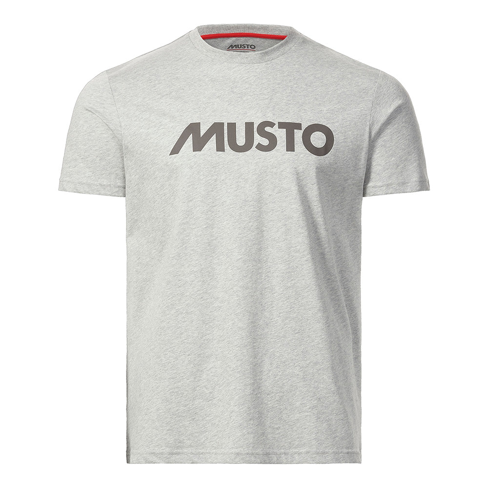 Musto Logo Graphic T Shirt Light Grey