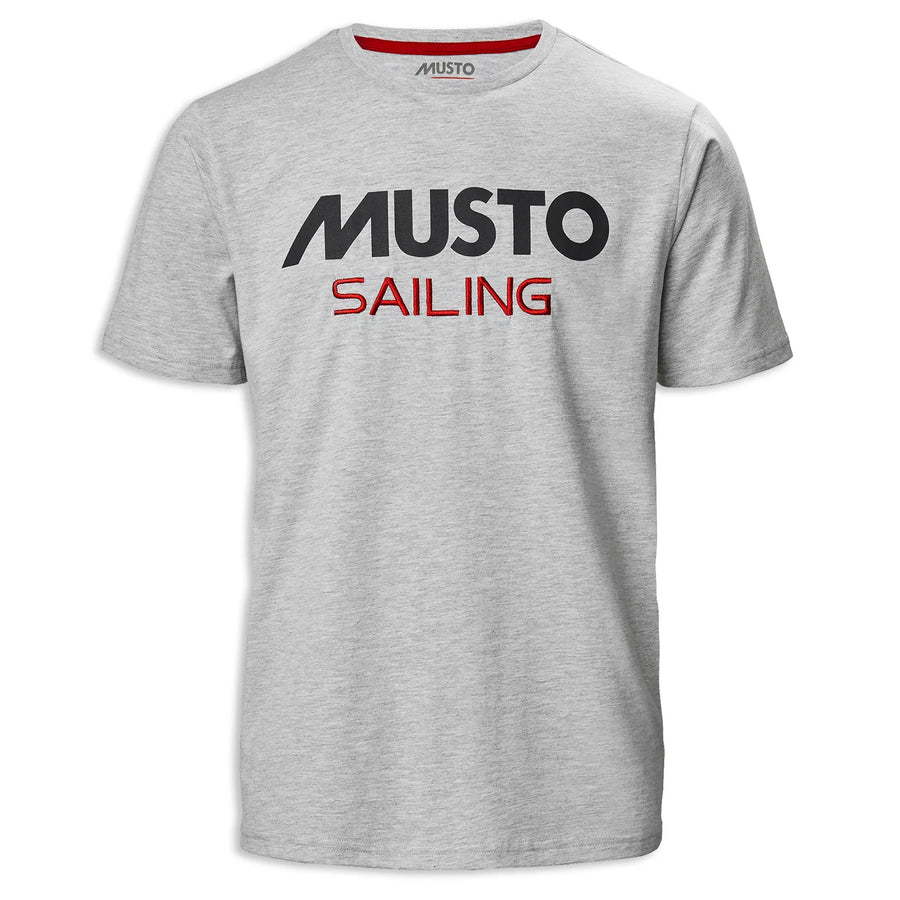 Musto Sailing Tee Shirt Grey Melange