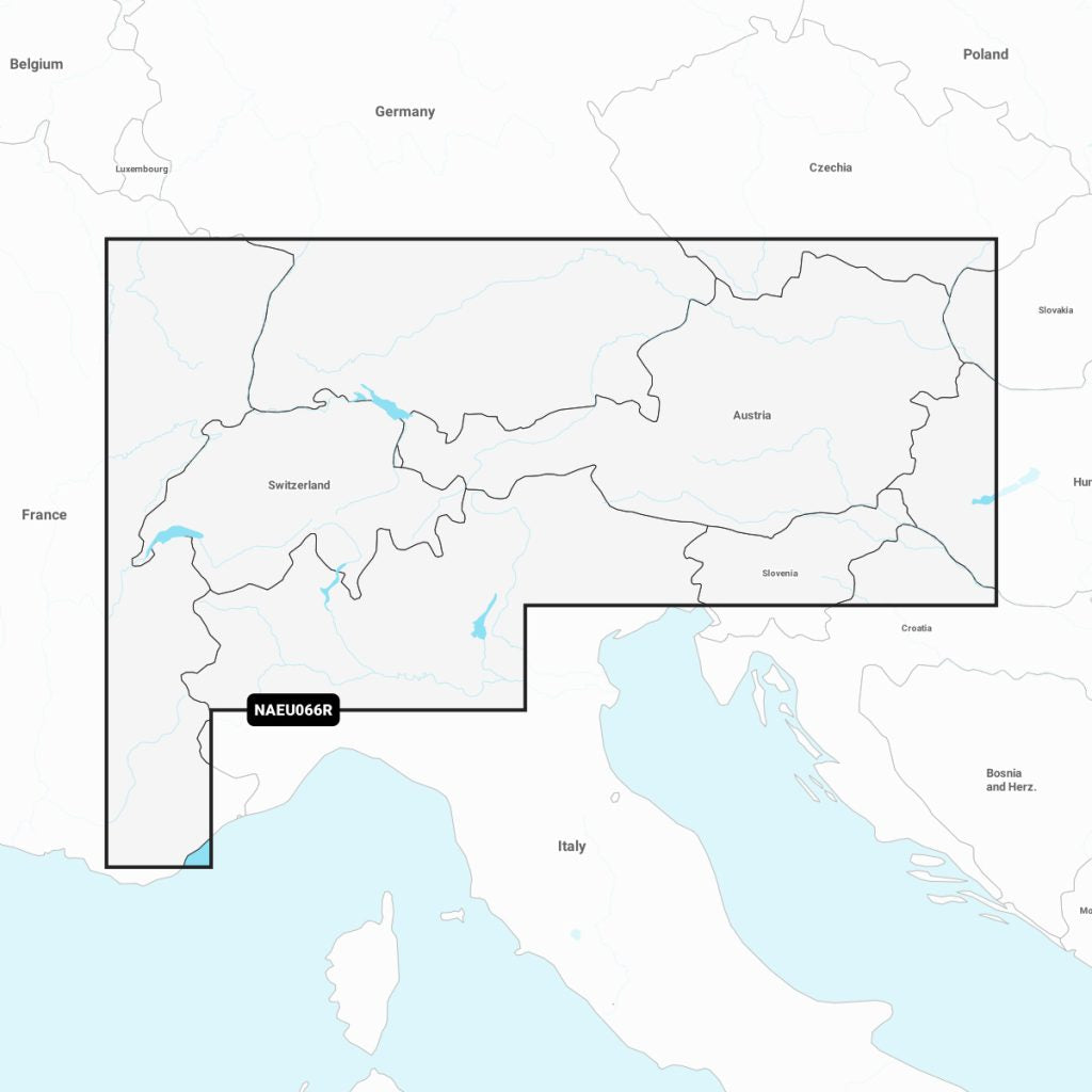 Navionics®+ Alpine, Lakes & Rivers NAEU066R microSD™/SD™