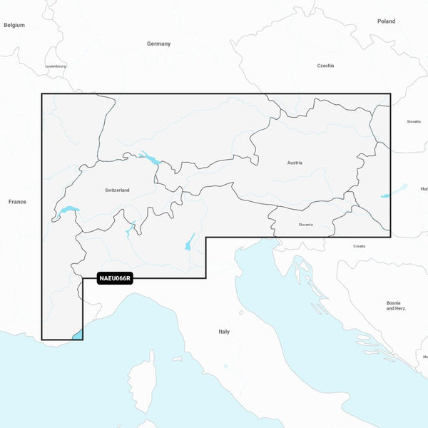 Navionics®+ Alpine, Lakes & Rivers NAEU066R microSD™/SD™