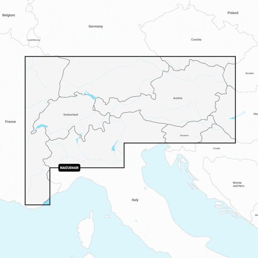 Navionics®+ Alpine, Lakes & Rivers NAEU066R microSD™/SD™