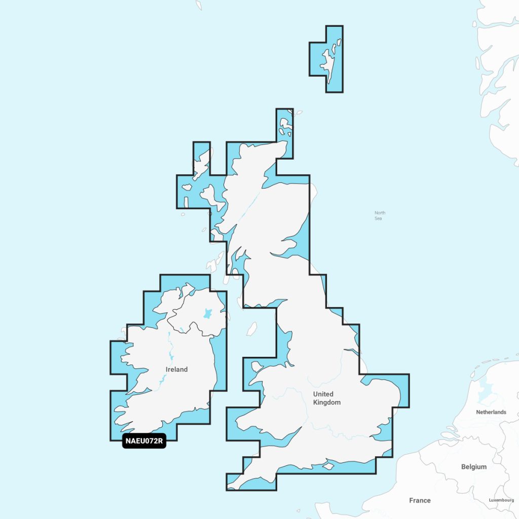 Navionics®+ U.K. & Ireland Lakes & Rivers NAEU072R microSD™/SD™