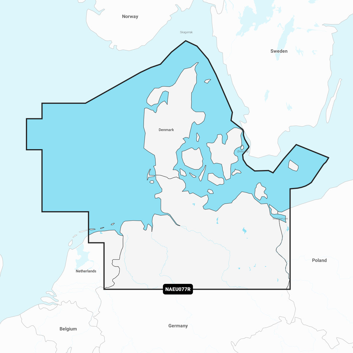 Navionics®+ Denmark & Germany, North NAEU077R microSD™/SD™