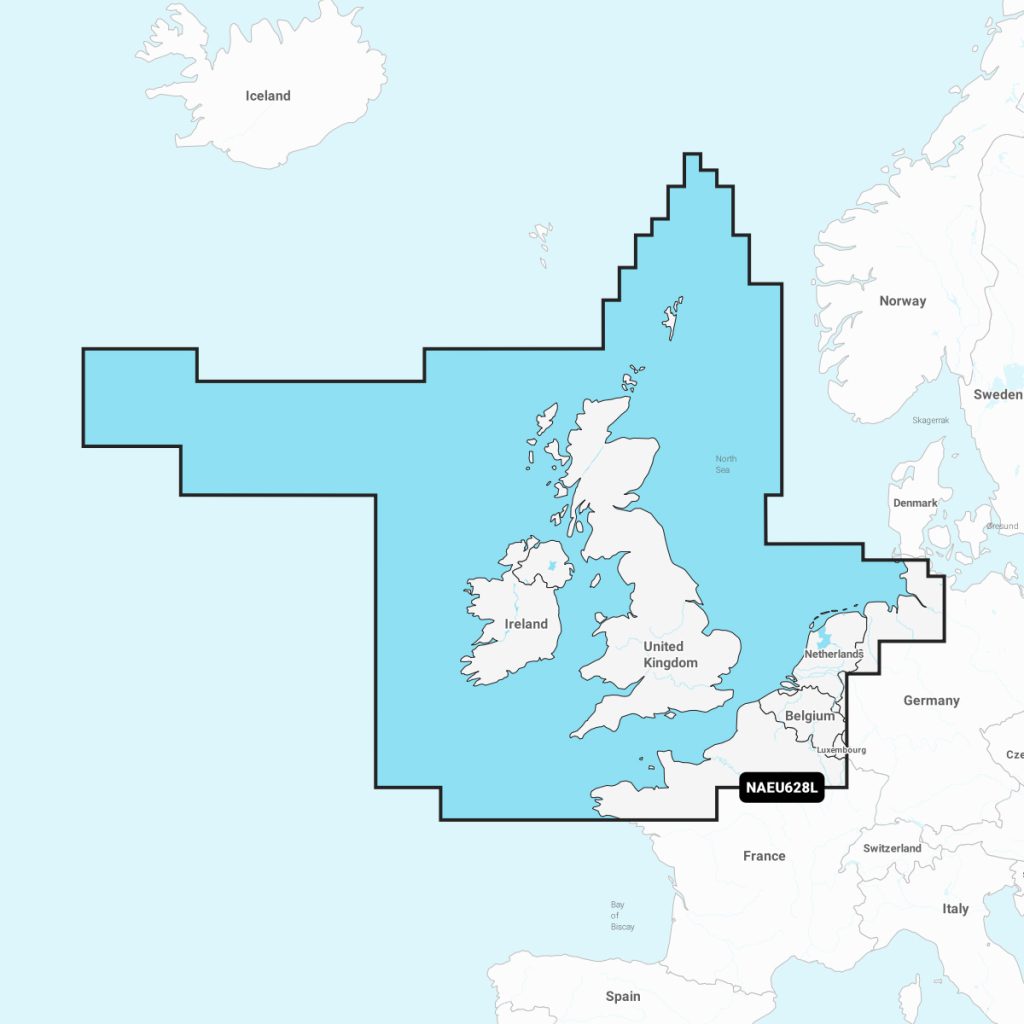 Navionics®+ U.K., Ireland & Holland NAEU628L microSD™/SD™