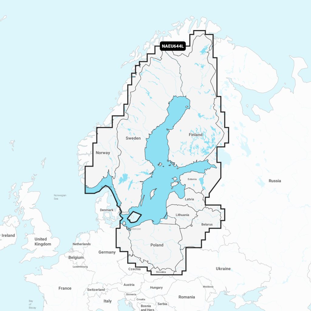 Navionics®+ Baltic Sea NAEU644L Marine Charts