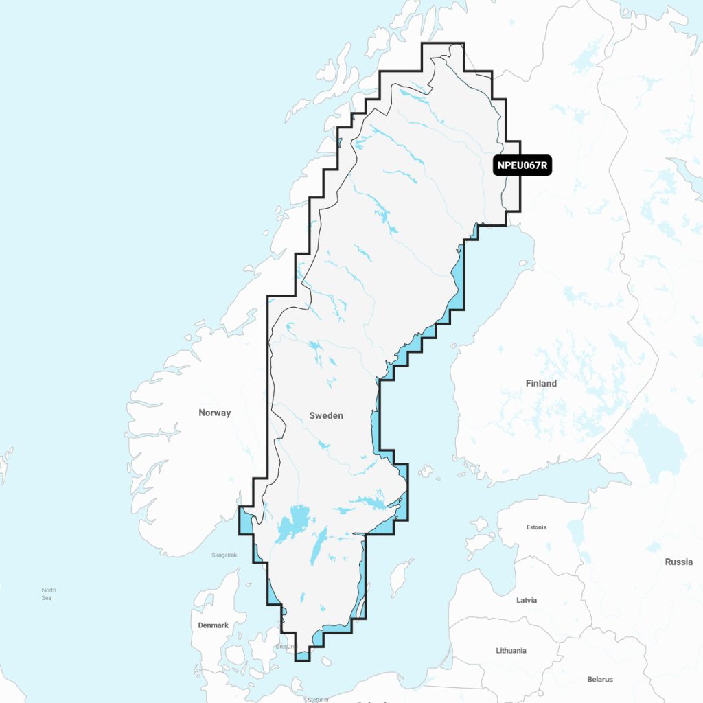 Navionics Platinum+™ Sweden, Lakes & Rivers NPEU067R microSD™/SD™