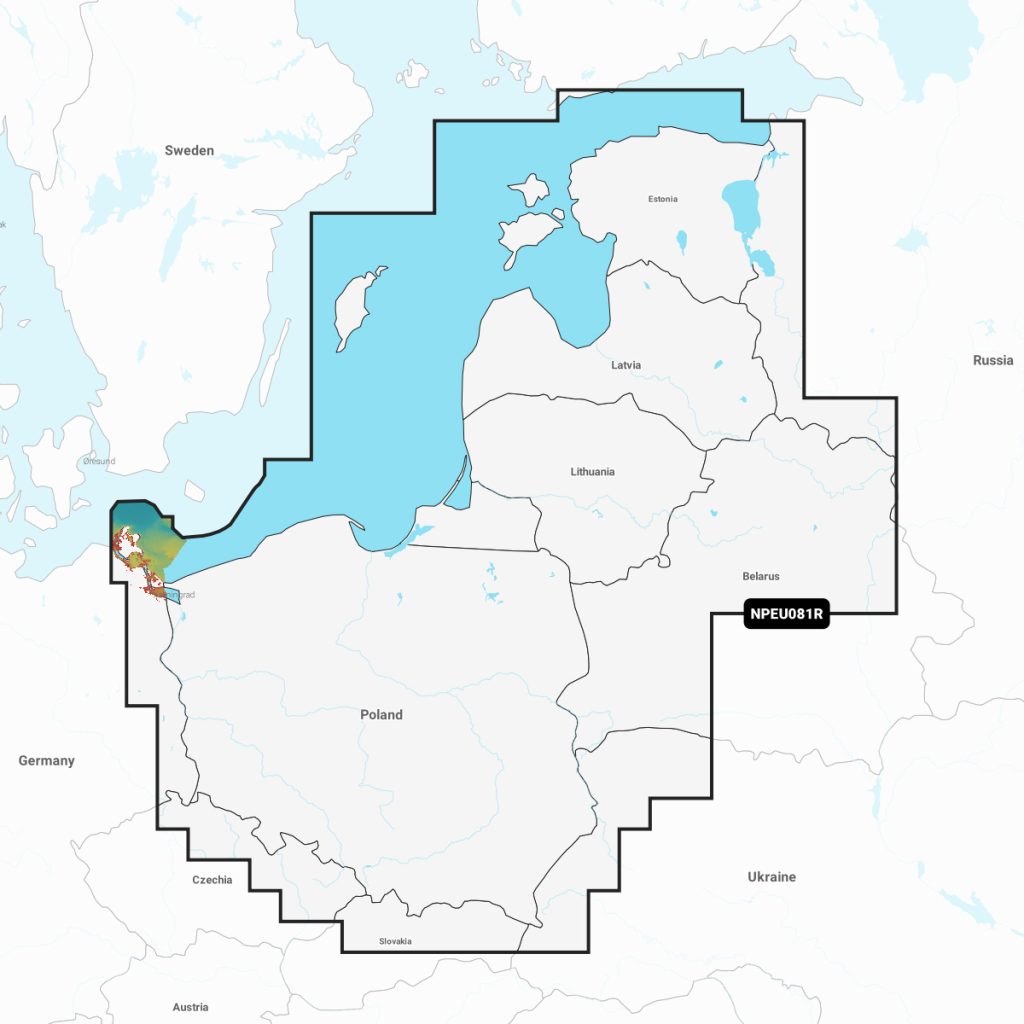 Navionics Platinum+™ - Baltic Sea, East Coast NPEU081R microSD™/SD™