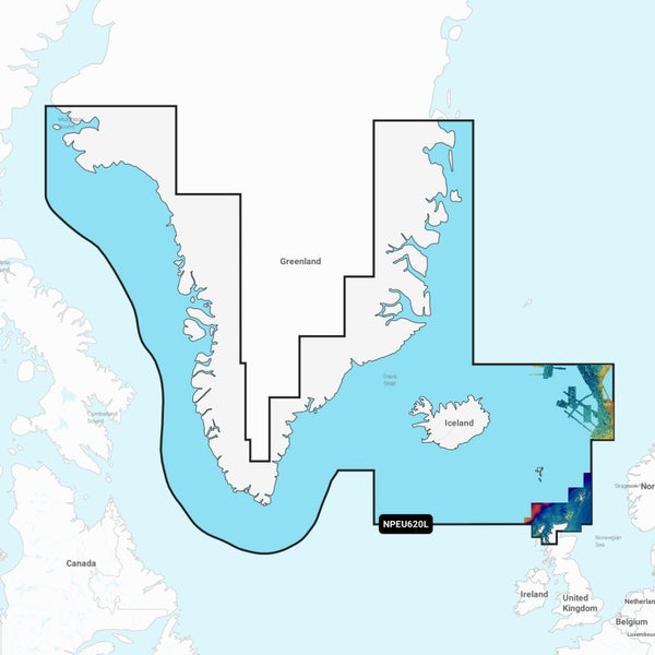 Navionics Platinum+™ Greenland & Iceland NPEU620L microSD™/SD™