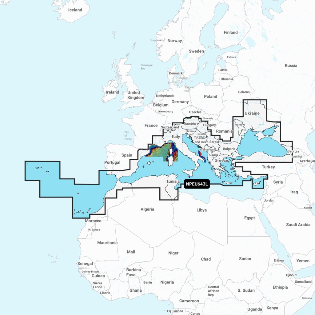 Navionics Platinum+™ - Mediterranean & Black Sea NPEU643L microSD™/SD™