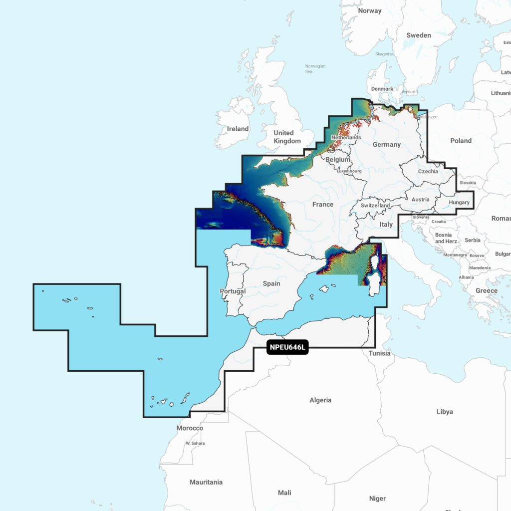 Navionics Platinum+™ - Europe, Central & West NPEU646L microSD™/SD™