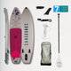 Pro-X Pink 10'6" x 32" x 4.75" iSUP Package