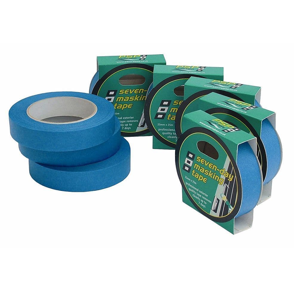 Psp Marine 7 Day Blue Paper Masking Tape 25mm x 25mtr