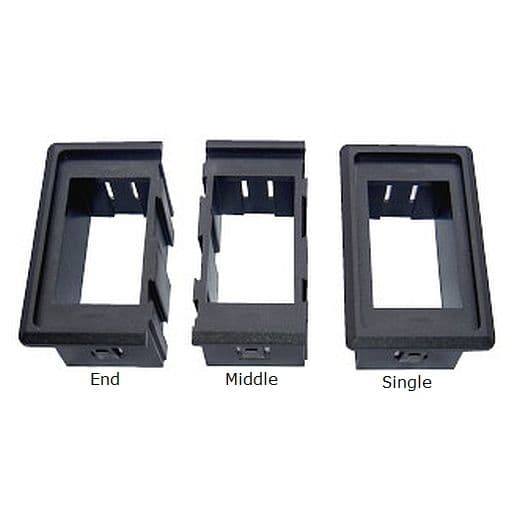 Cquip Rocker Switch Mounts – Single, Middle & End for 12V Panels
