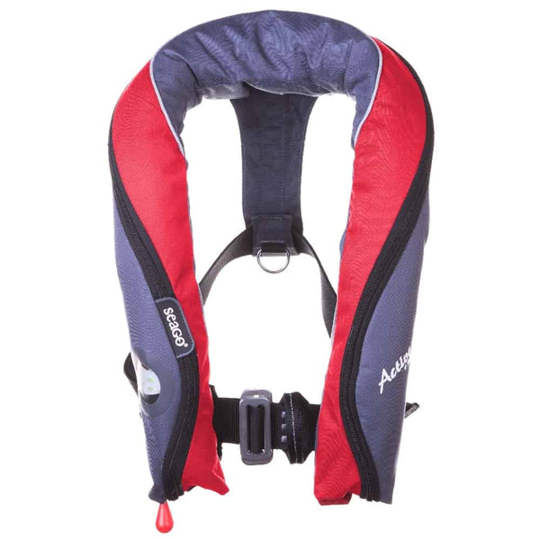 Seago Active Pro 190N Auto & Harness Lifejacket Red/Grey