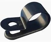 P Clips Black Nylon 13Mm Q812