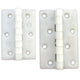 Single White Nylon Butt Hinge