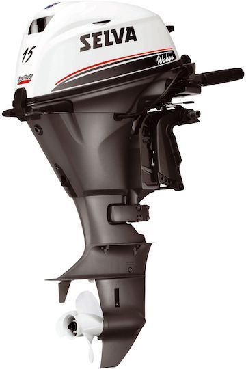 Selva Wahoo EFI 15XSR Outboard Engine – Manual/Electric Start, Short/Long Shaft, Remote Options