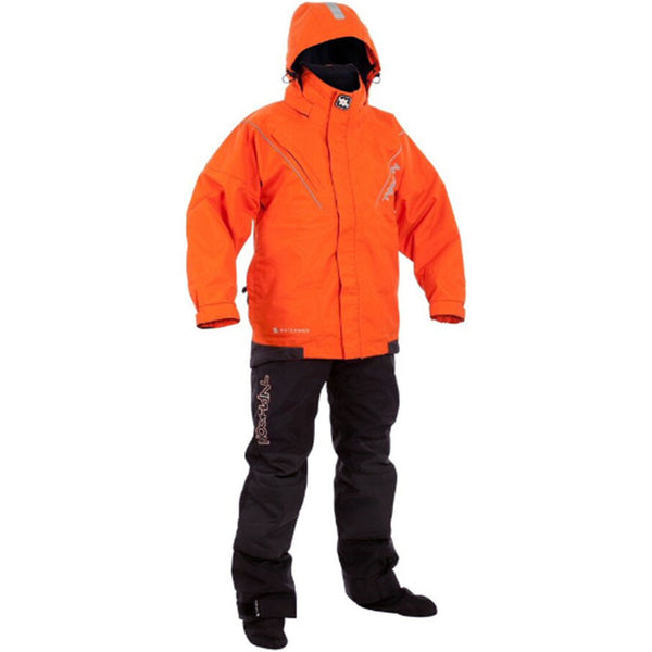 Typhoon Waterman Hinge Zip Drysuit Black & Orange