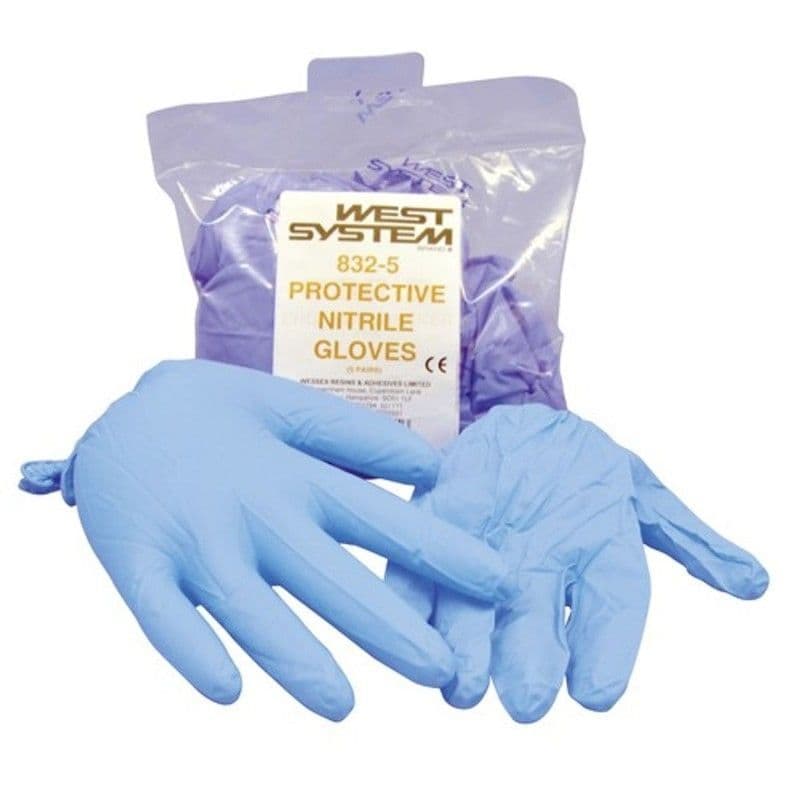 West System Nitrile Protective Gloves - Pack of 5 Pairs